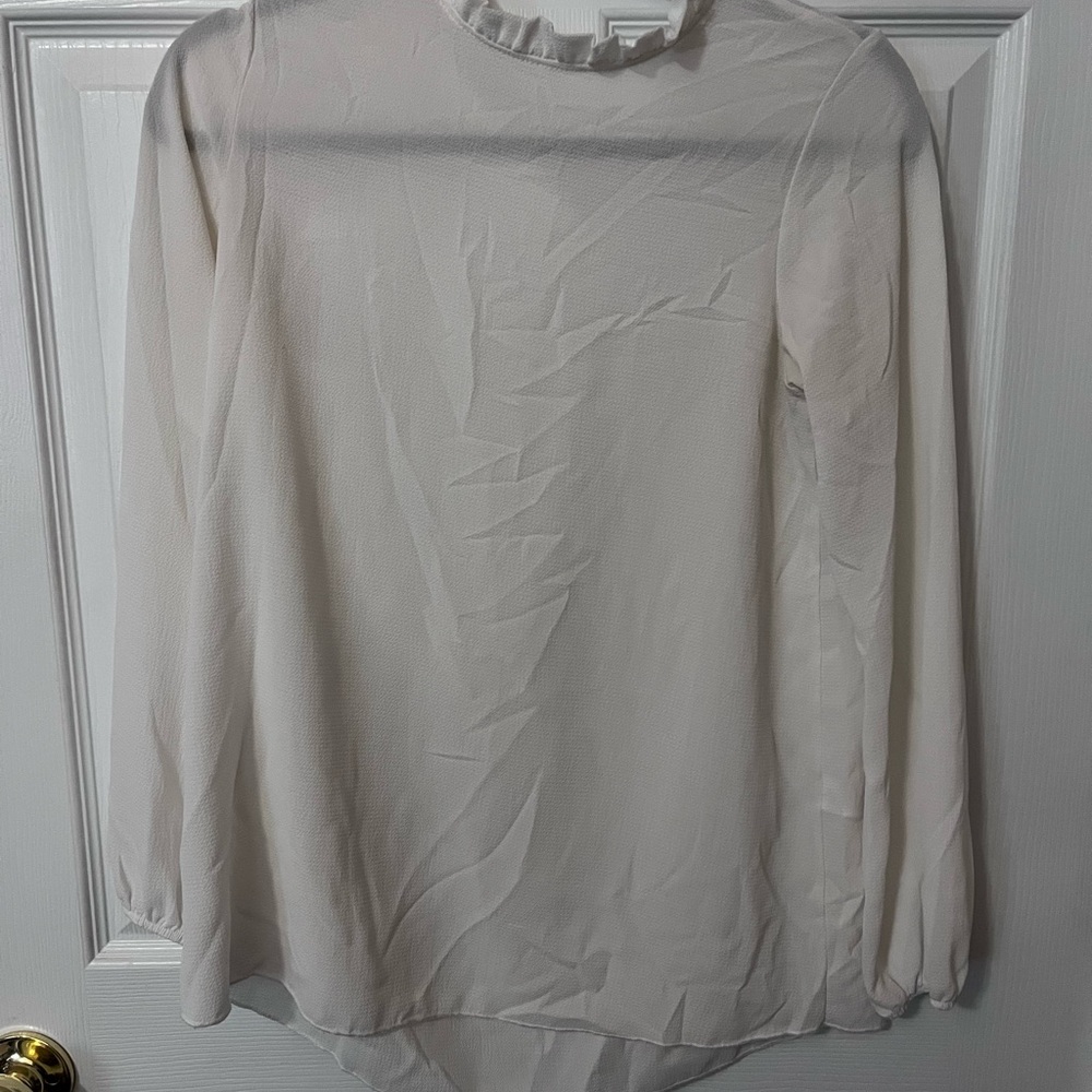 Orange Creek Elegant White Blouse